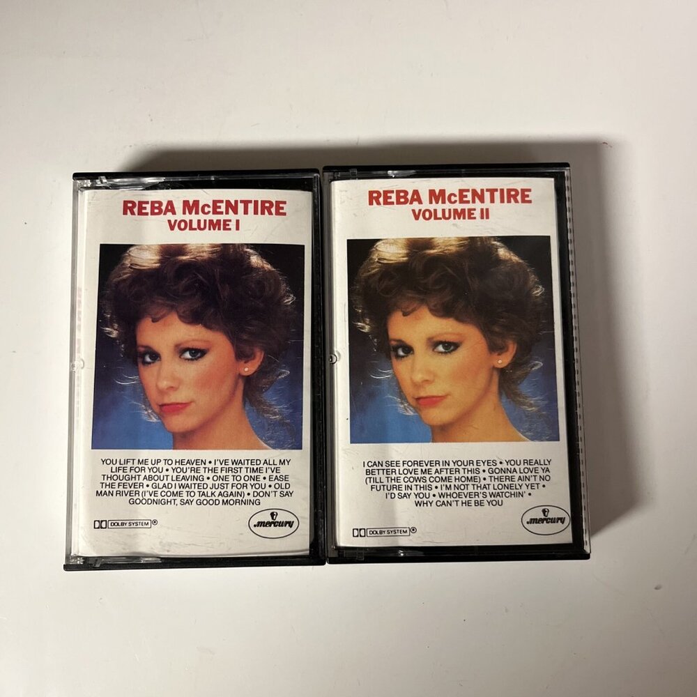 Reba Mcentire Volumes 1 & 2 Cassettes 1991 Vintage lot